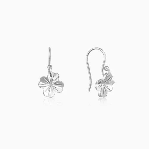 925 Silver Floral Drop Earrings