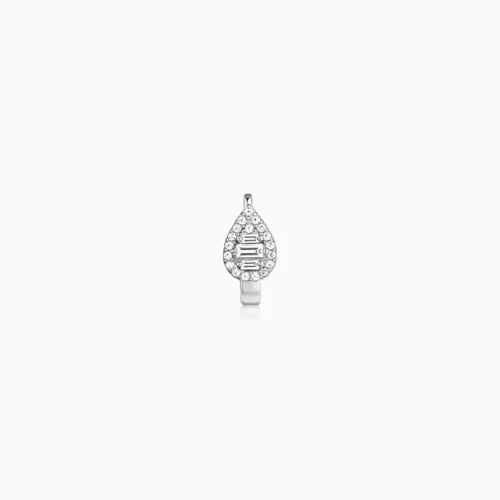 925 Silver Teardrop Zircon Nosepin