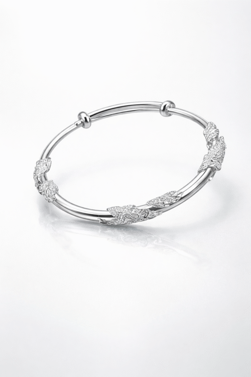 sterling silver adjustable bangle