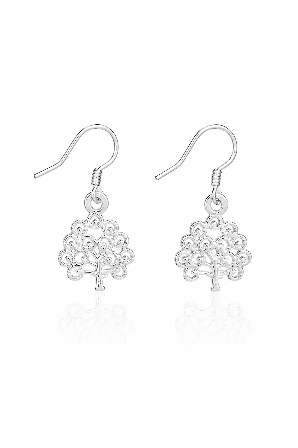 Tree of Life Filigree Dangle Earrings