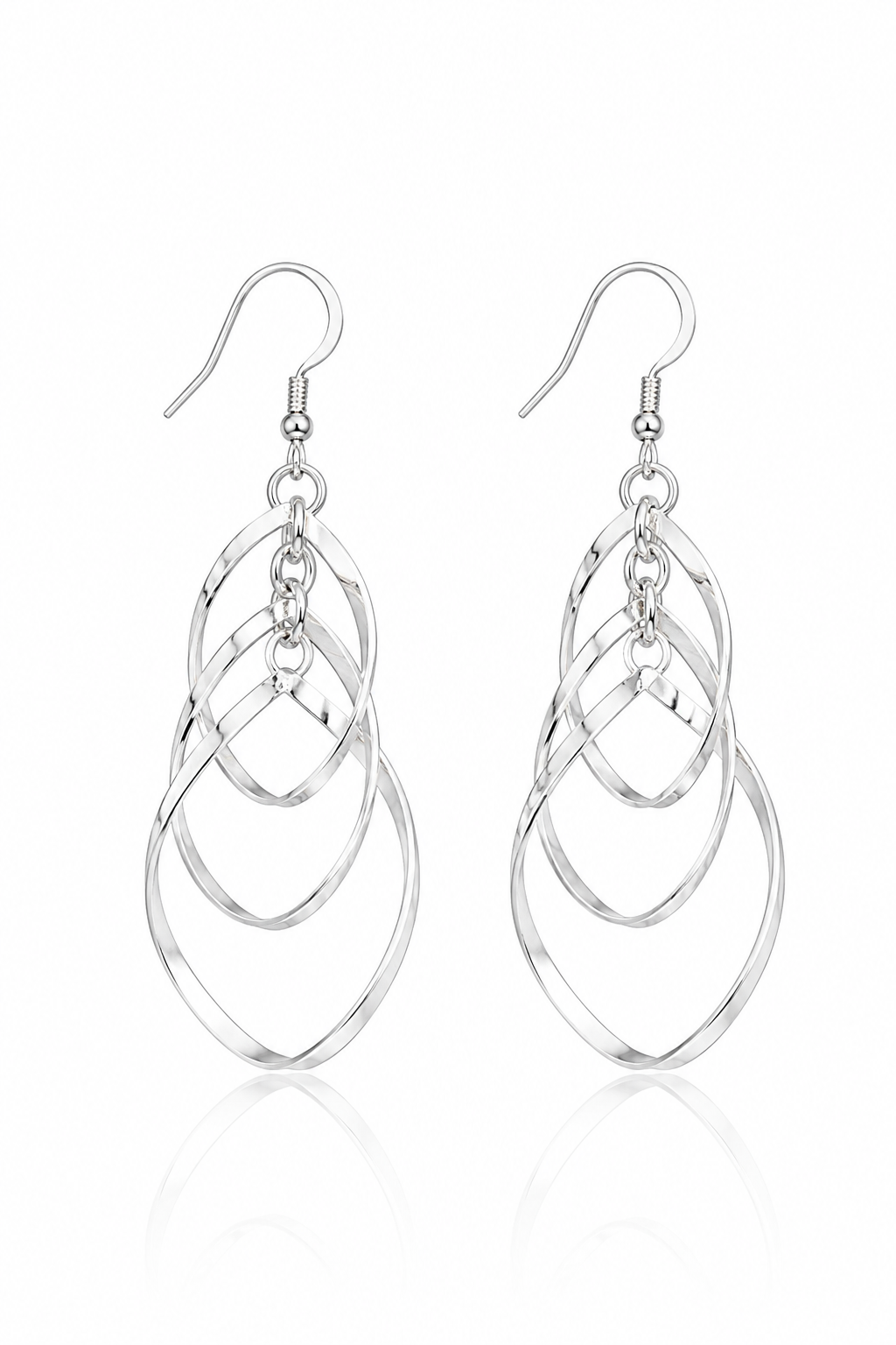 Tiered Marquis Cascade Dangle Earrings